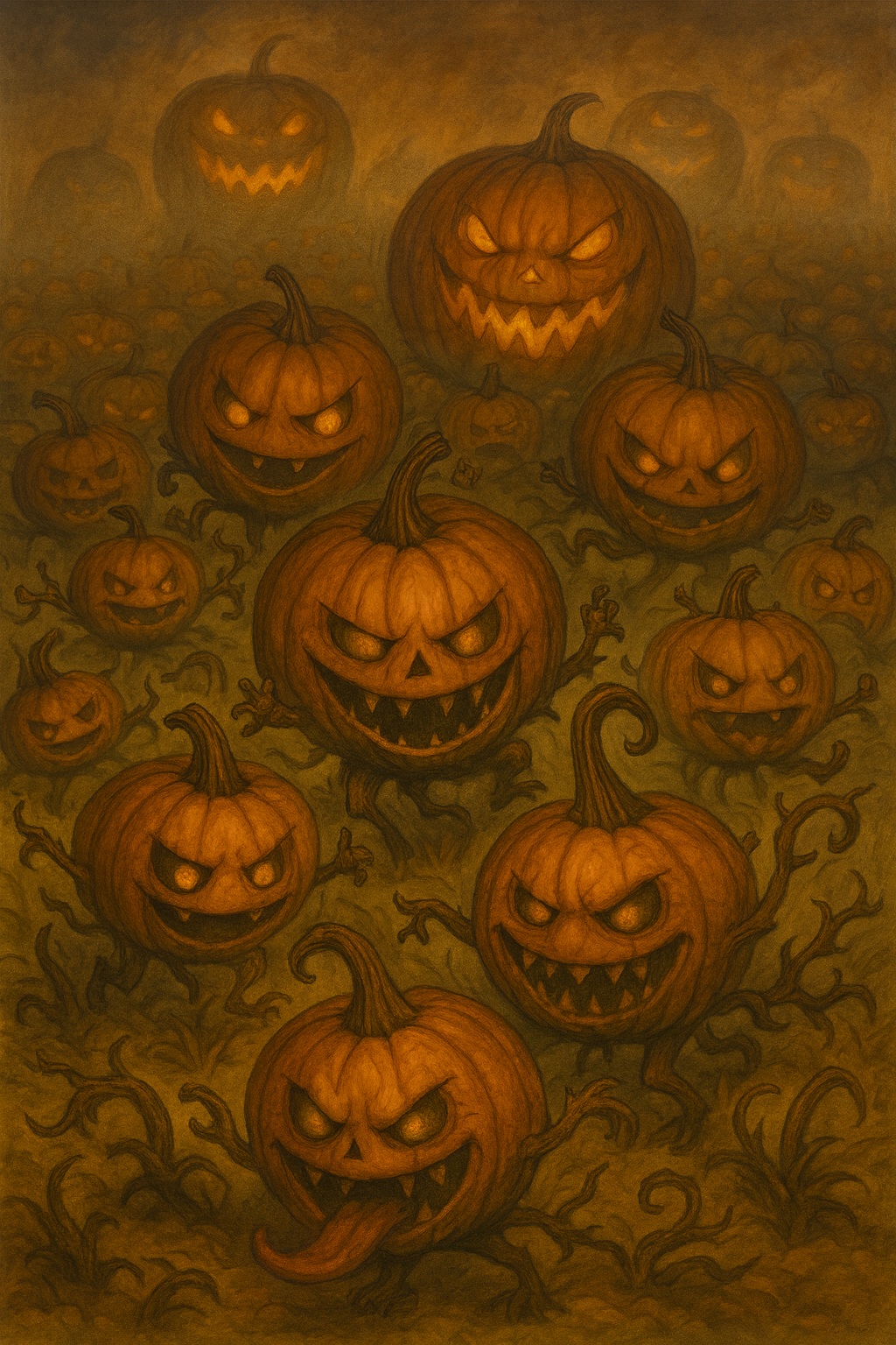 The little pumpkins awaken